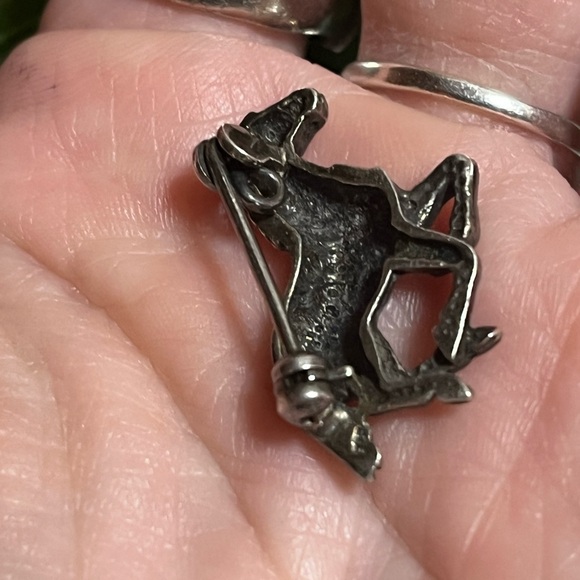 Vintage Sterling Silver Galloping Horse Pin/Pendant - Picture 7 of 12